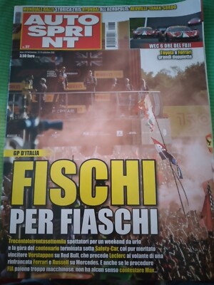AUTOSPRINT 13.9.22 Formel 1 GP Monza FIASKEN FÜR FIASKEN, Verstappen Leclerc 