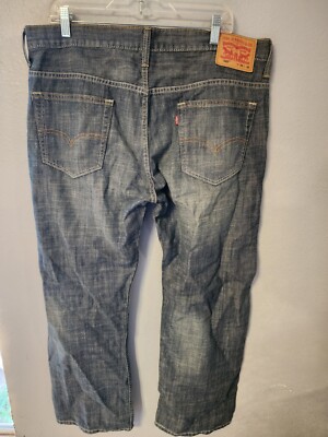 Levi's 569 Baggy Jeans Mens 36x30 Blue Pants Loose Faded Relaxed