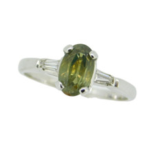 Platinum 1.51 Carat Genuine Natural Alexandrite Ring with GIA Report  J4592 