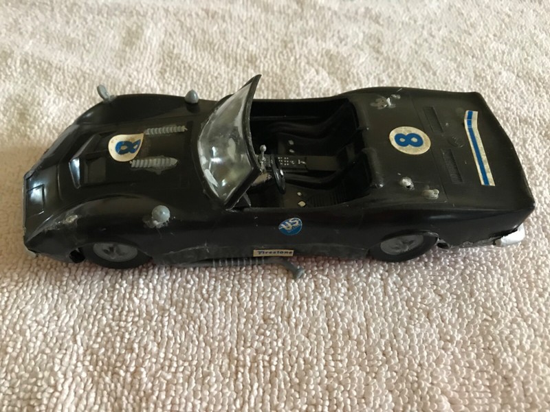 Vintage Corvette Roadster Model Kit Built For Parts Or Restore 