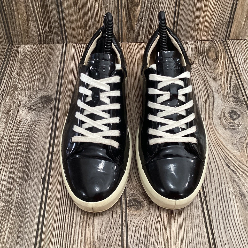 Женские повседневные туфли Ecco размер 6/6,5 США 37 лакированная кожа на платформе мягкие 9 на шнуровке - Изображение 4 из 4