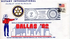 ROTARY INTERNATIONAL CONVENTION,  DALLAS, TX  1982  FDC13989