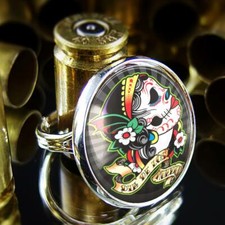Day of the Dead Woman Handmade Halloween Ring