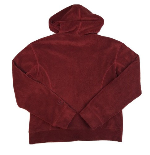 PATAGONIA RHYTHM Womens Sz Small Burgundy Red Full Zip Hoodie Yoga Fleece Jacket - Afbeelding 7 van 10