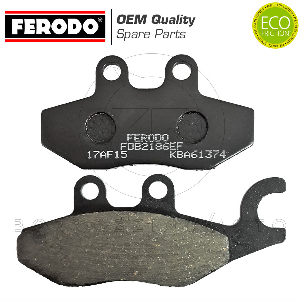 BremsbelÄGe Hinten Ferodo Eco FDB2186 FüR Piaggio X7 Evo 300 2009-2010-image