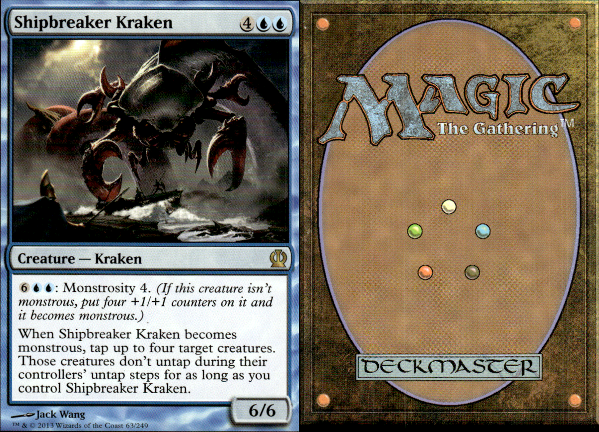 Shipbreaker Kraken 2x FOIL THS MTG Theros Rare MINT blue Shipbreaker Kraken 2x FOIL THS MTG Theros Rare MINT blue
