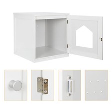 Hidden Litter Box 18.90" Cat Enclosure Stand End Table Kitty Pet House