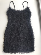 Black Textured Mini Dress