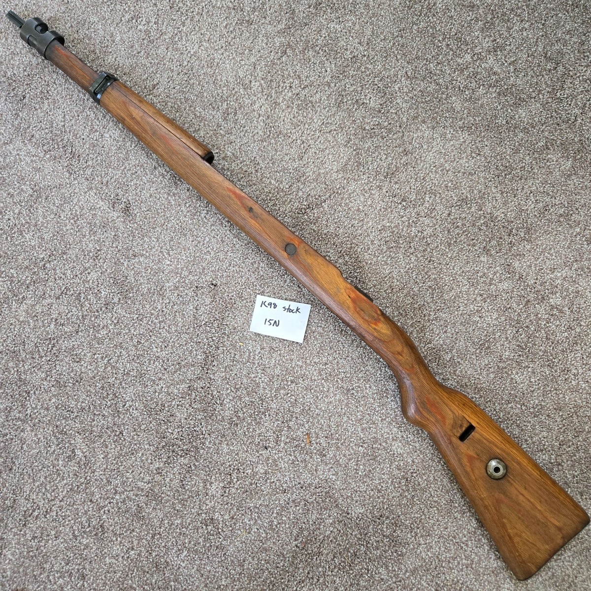 WWII German K98 Mauser Stock Laminate Flat Buttplate WaA37