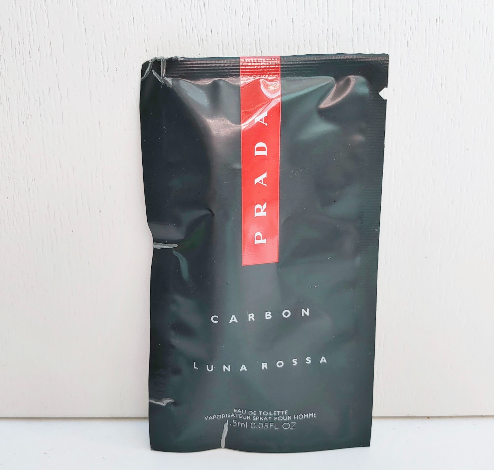 Prada Luna Rossa Carbon Cologne EDT mini Spray for men 1.5ml BrandNEW Sealed