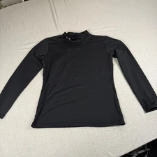 Under Armour Kids Black Mock Neck Long Sleeve Compression Shirt Base Layer Top