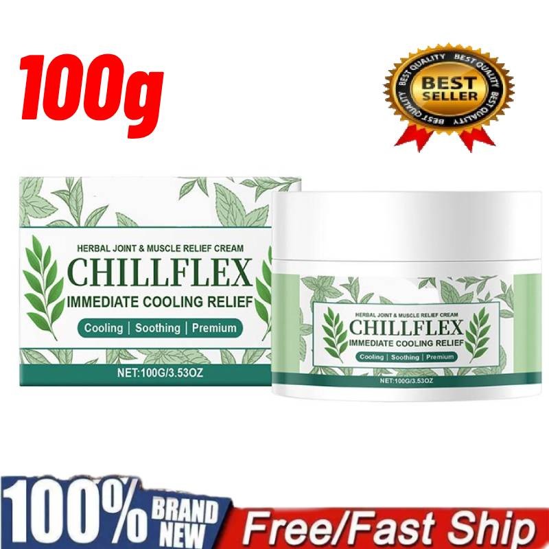 100g Herbal Joint & Muscle Relief Cream Chill flex Immediate Cooling Relief NEW