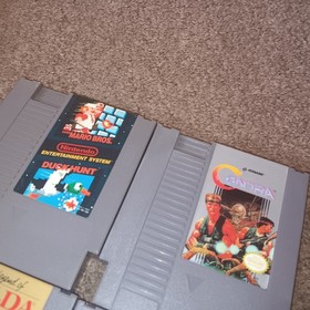 LOT OF 4 NES NINTENDO GAMES = SUPER MARIO BROS. LEGEND OF ZELDA I II LINK CONTRA