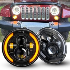 2007-2017 For Jeep Wrangler Jk Led Kits Dot 7 Headlights Turning Signal Light