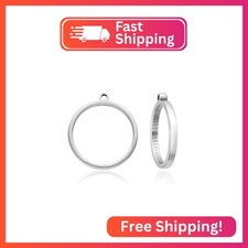 20pcs Adabele 304 Stainless Steel Surgical Sturdy Open Back 30mm Round Circle Be