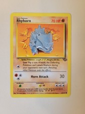 Pokemon Rhyhorn 61/64 Jungle Regular Unlimited Common