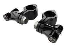 60022 Standard Engine Guard Highway Peg Mount Kit Black For All 1-1/4" 