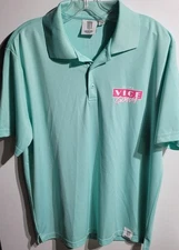 Monster Energy Polo Shirt Mens Large Teal Ultra Vice Guava Pullover