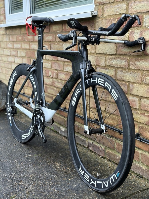 Cervelo P3 Carbon TT bike, Walker Brothers Carbon wheels - Size 54
