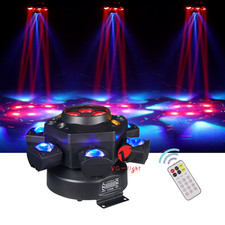 6-Arm Moving Head Light with RGBW 4-in-1 Stage Lighting Bee Eye  Strobe Effect