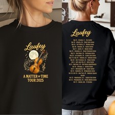 Laufey A Matter of Time Tour Sweatshirt Violin  Moon Graphic shirt Tour 2025