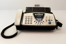 Brother FAX-575 Personal Plain Paper Fax Copier Machine w/ Phone Tested Working