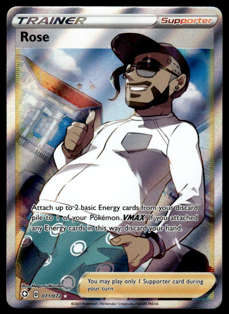 Pokemon TCG Shining Fates #071/072 Rose (Full Art) NM