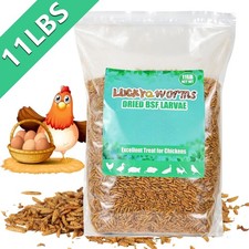 11LBS Dried Black Soldier Fly Larvae Mealworms for Chicken Birds Treats Premium