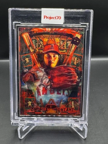 2021 TOPPS PROJECT 70!  SHOHEI OHTANI!  ARTIST PROOF!  #/51!  SILVER FRAME!