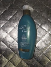 OGX Locking  Coconut Curls Air Dry Cream, No Parabens, 6 oz