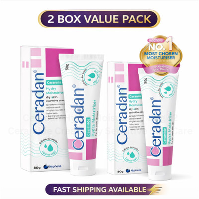 Ceradan Hydra Moisturizer 80g x2 Ceramide Cream Dry Sensitive Skin Care