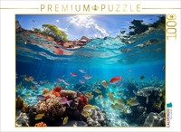 Calvendo Puzzle Colorful Tropical Fish And Coral | 1000 Pieces, Finished Size 25