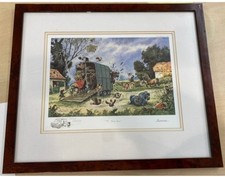 Framed Limited Edition The Horse Box Print 17 Inches by 15 Inches by 17 Inches