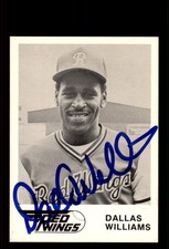 Signed Baseball Card Auto Dallas Williams 1981 WTF Rochester Red Wings