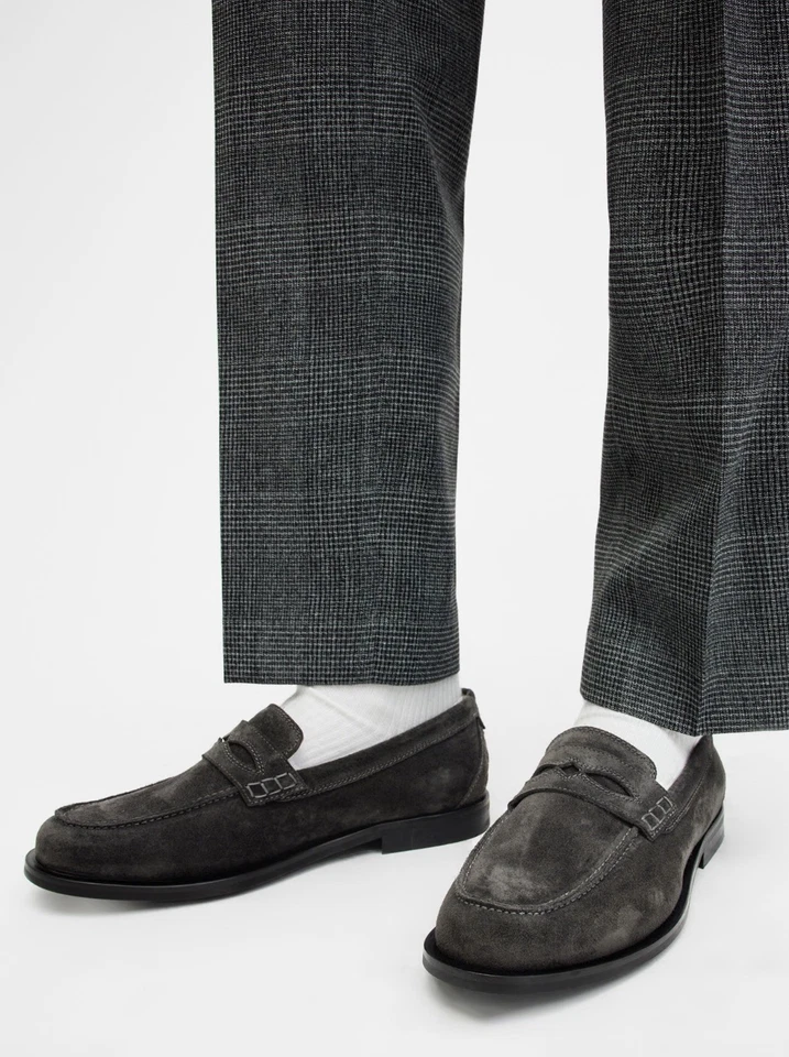 Mocasín de gamuza AllSaints para hombre en gris oscuro talla US13/UK12/EU46 Foto 4 de 4