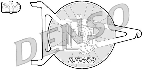 Radiator fan DER21020 DENSO for CITROËN PEUGEOT