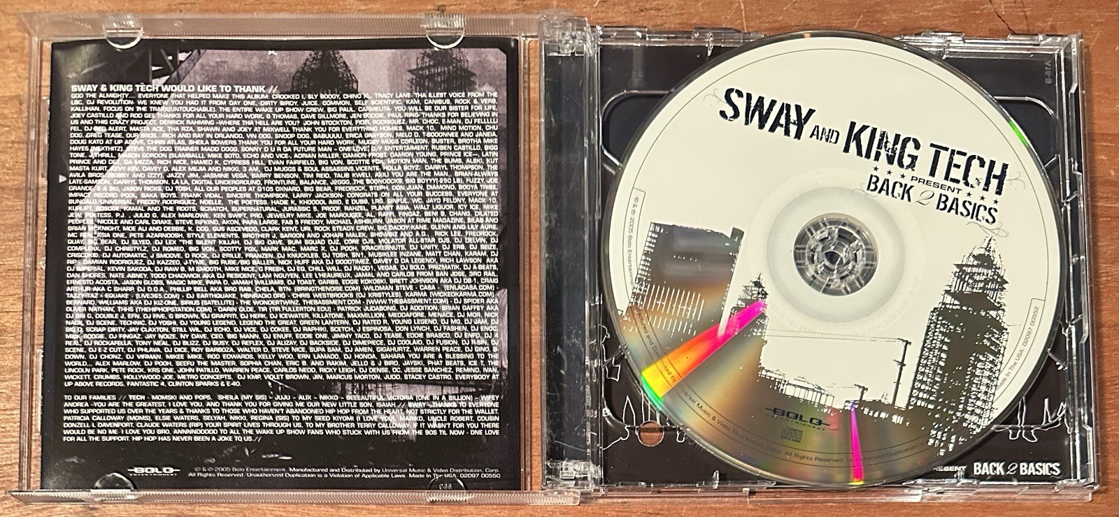 Sway & King Tech CD & DVD Set Presents Back 2 Basics