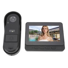 Wireless Video Doorbell Intercom System 1080P Video Doorbell Camera 4.3in Color