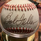 Bob Feller Autographed Baseball