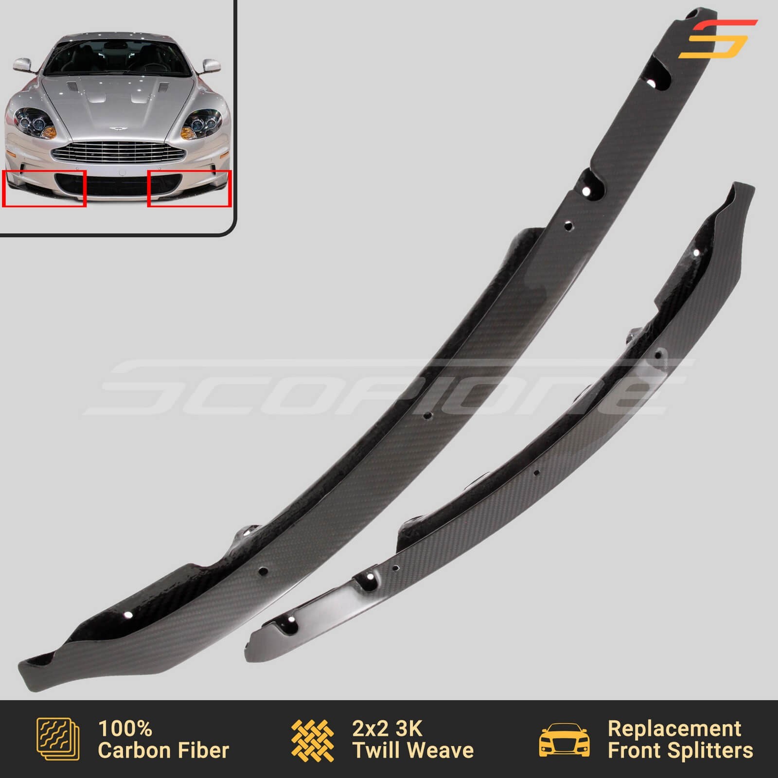 Aston Martin DBS Volante 2008-2012 Front Air dam