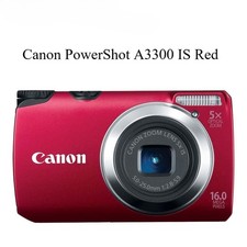 Canon PowerShot A3300 IS Digital Camera 16MP 5x Optical Zoom Red Auto Focus