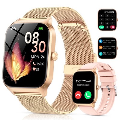 IKT P125 1.85'' Fitness Tracker Smart Watch, Gold