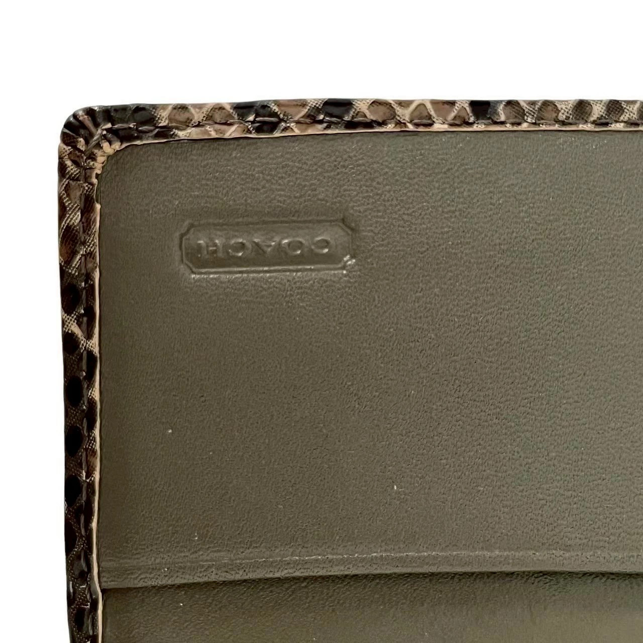Used COACH Long Wallet Wallet Python Embossed Lon… - image 3