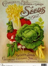 1912 Flower Seeds | A4 Rice Paper | Paper for Decoupage | Calambour