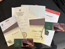 Caronia Introduction event ephemera lot-Cunard Line March 2000, Fort Lauderdale