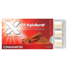 Xylitol Gum, Cinnamon, 12 Pieces