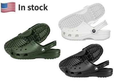 Versatile Black Classic Clogs Slip On Unisex Adult Shoes for Daily Comfort