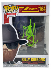Billy Gibbons ZZ Top Signed Funko Pop Rocks 164 Autograph Figure Beckett BAS COA
