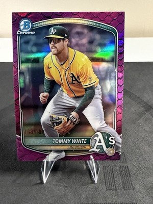 2025 Bowman Draft - Chrome Tommy White #BDC-88 Fuchsia Reptilian Refractor /199