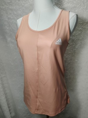 Adidas NWT Women's Peach Gym Tank Top Sleeveless Activewear Criss Cross Back M